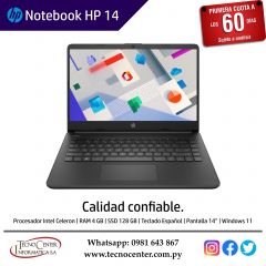 Notebook HP 14 Intel Celeron